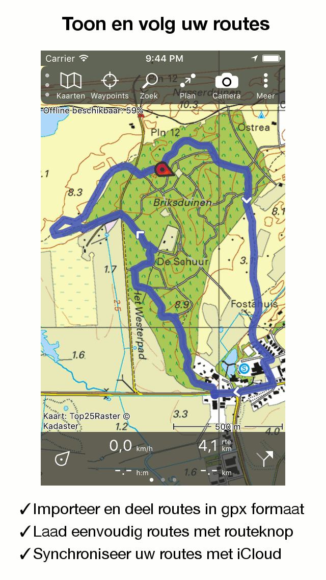 Topo GPS Topografische kaarten voor iPhone en Android
