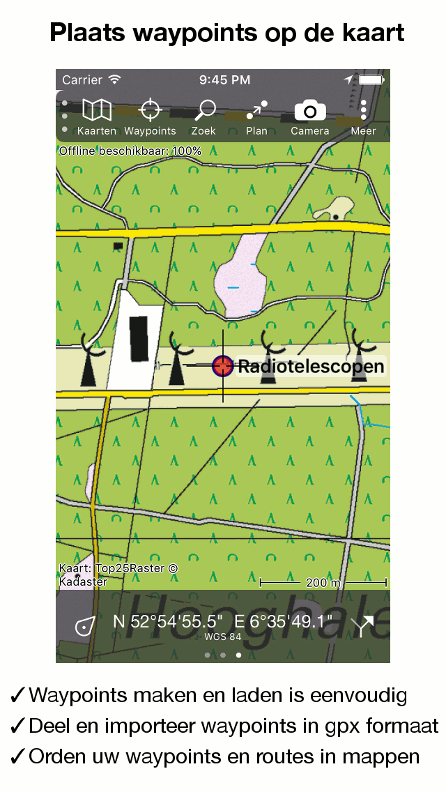 Topo GPS Topografische kaarten voor iPhone en Android