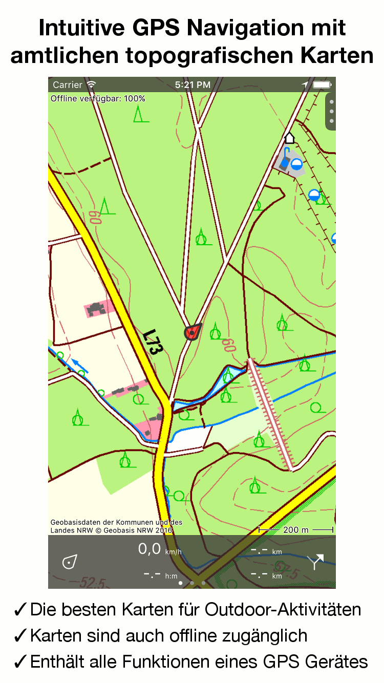 Topo GPS Topografische Karten für iPhone und Android